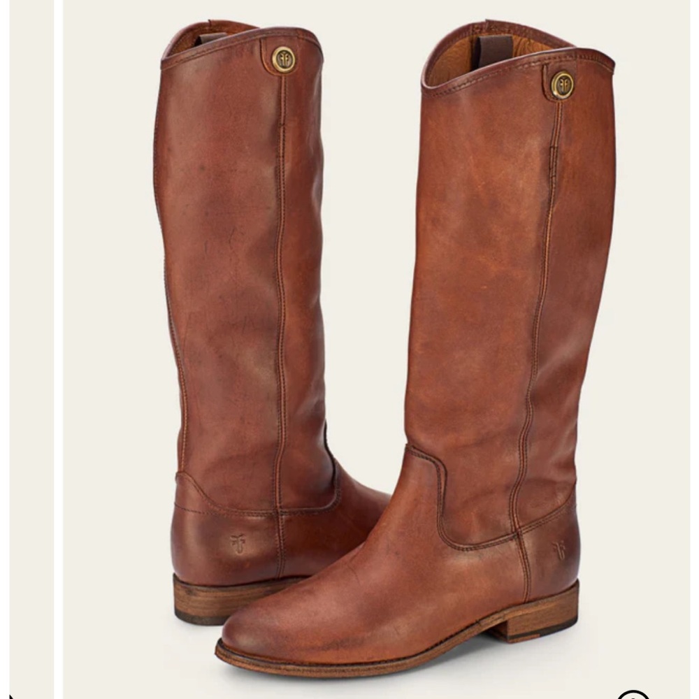 Frye Melissa Congac leather boots, size 7